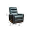 Aki Faux Leather Swivel Recliner-98535165