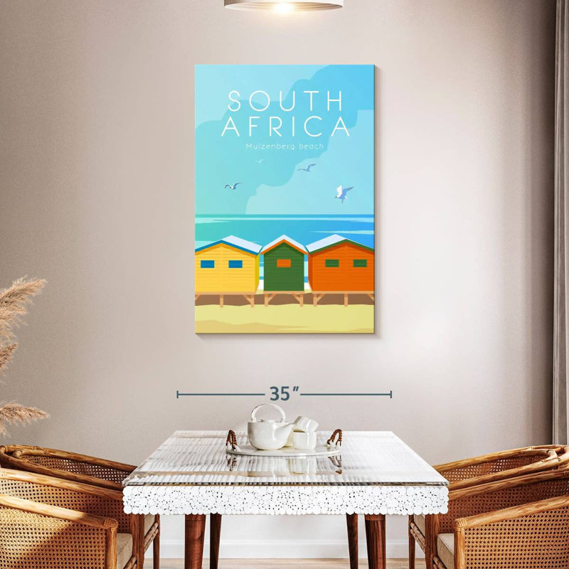 Aime Muizenberg Beach Poster, 45" H x 30" W