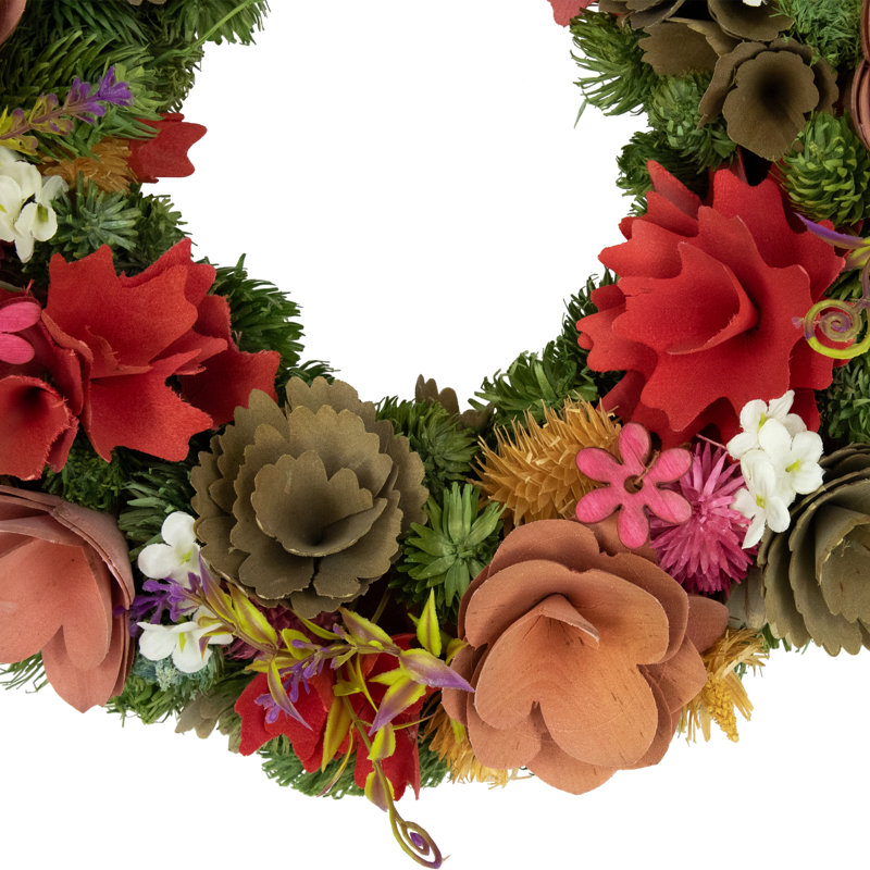 Couronne en faux bois assorti 12,5 po