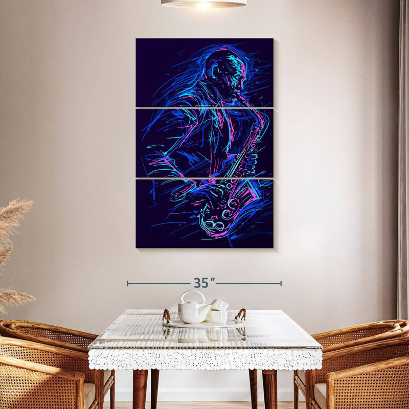 Abarca Abstract Jazz, 50" H x 32" W