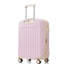 Ensemble de 3 valises, 20 pouces avec port USB, ouverture frontale certifiée, bagage à main rigide en ABS avec roues pivotantes, rose clair