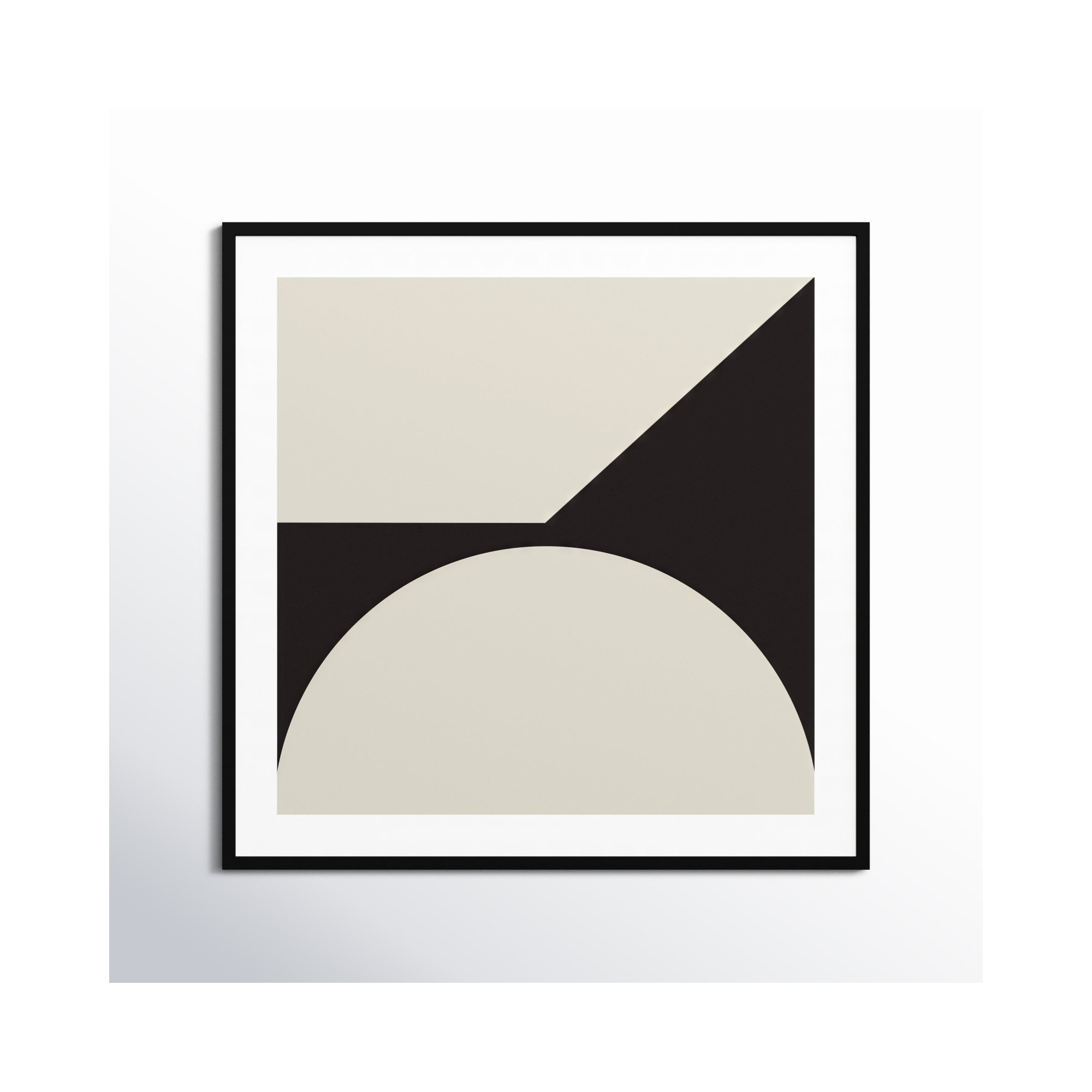Minimal Max Mod I by The Creative Bunch Studio, Black Framed, 41.25" H x 41.25" W x 0.8" D