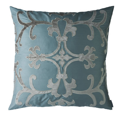 Olivia Appliqued Feather Throw Pillow