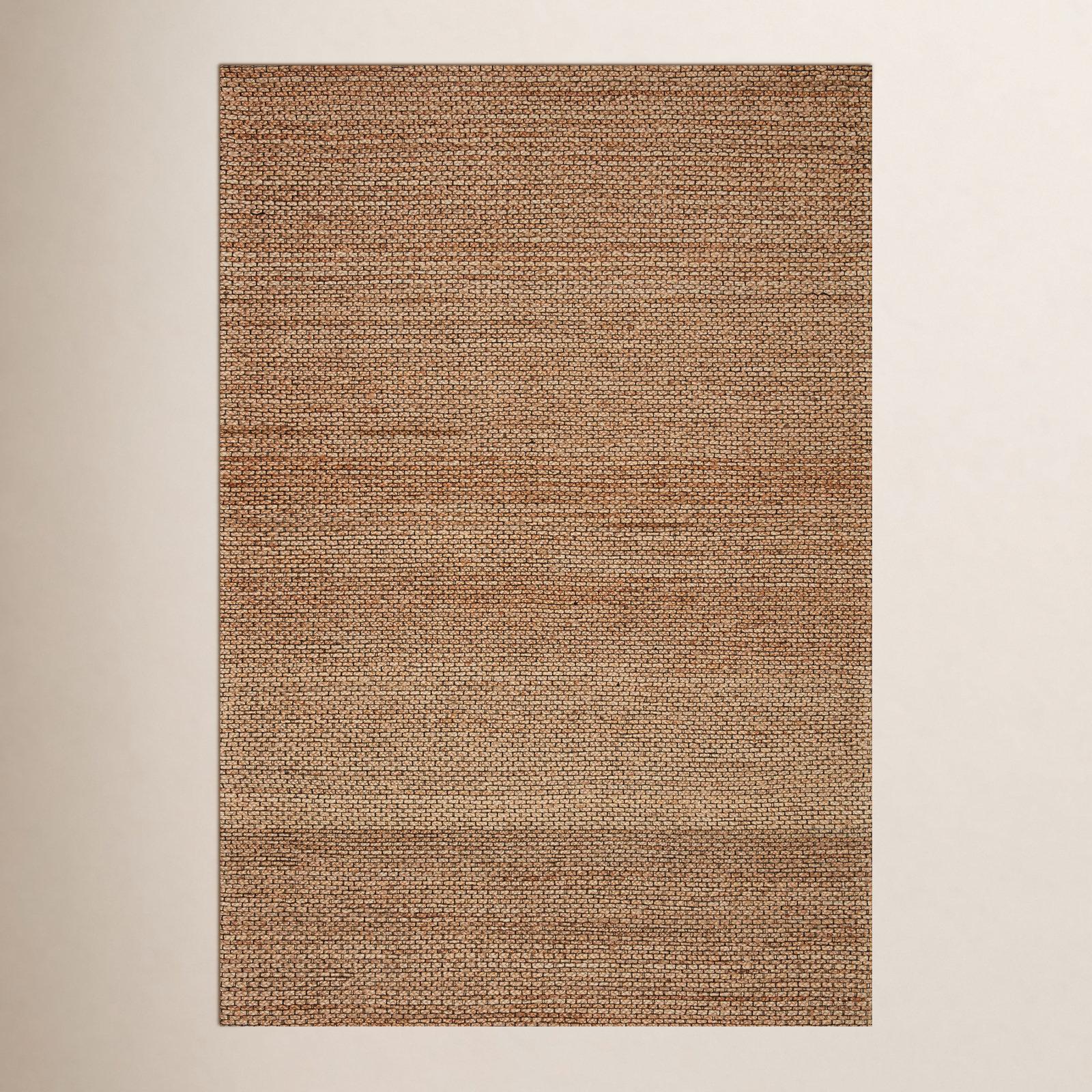 Abisai Brown Hand-Woven Jute Rug, Rectangle 9'3" x 13'