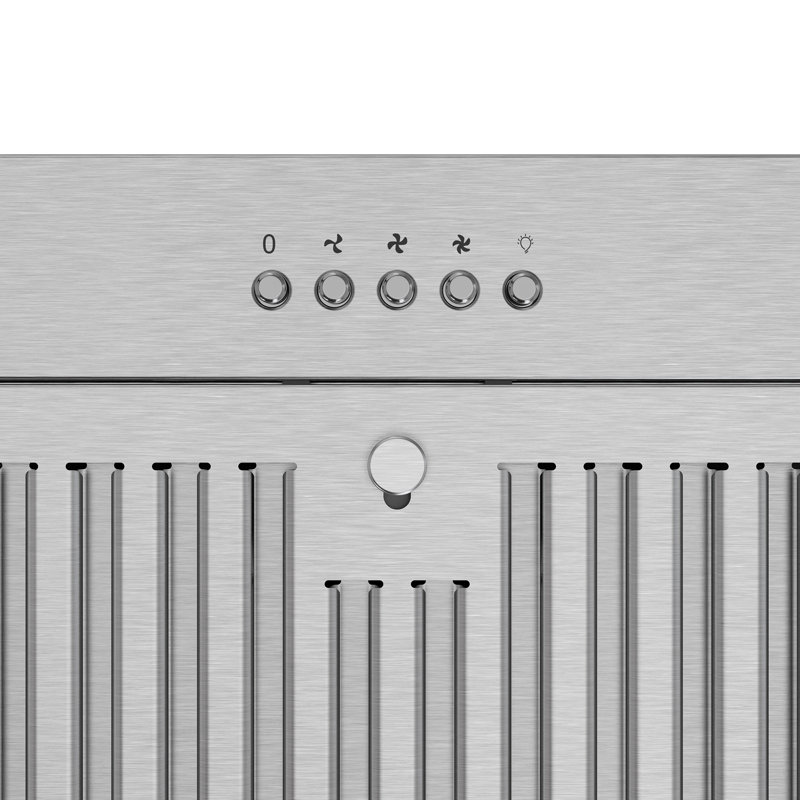 Hotte encastrable 36 "350CFM en acier inoxydable avec filtre à charbon