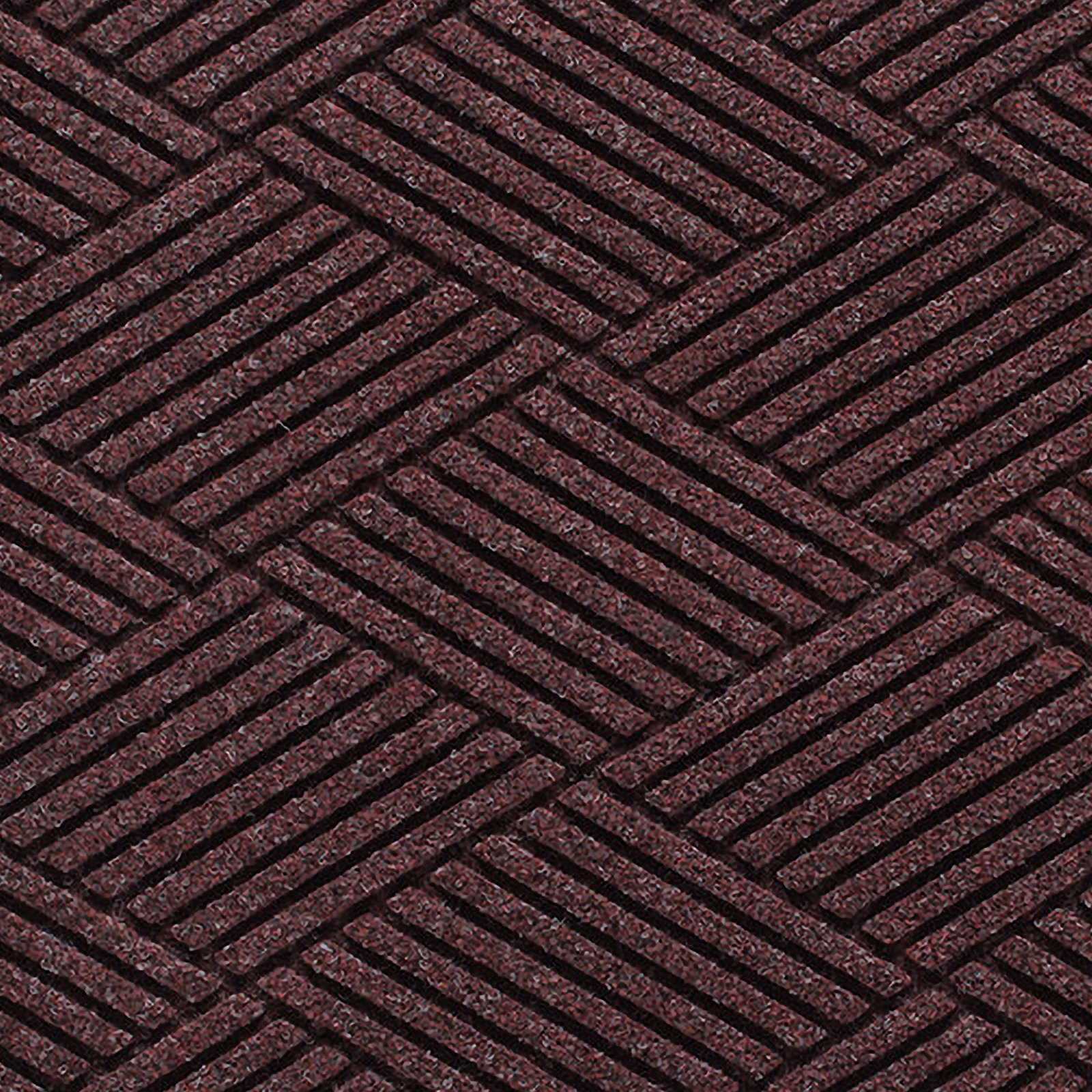 WaterHog Diamonds Non-Slip Doormat, Bordeaux, Rectangle 2' x 3'