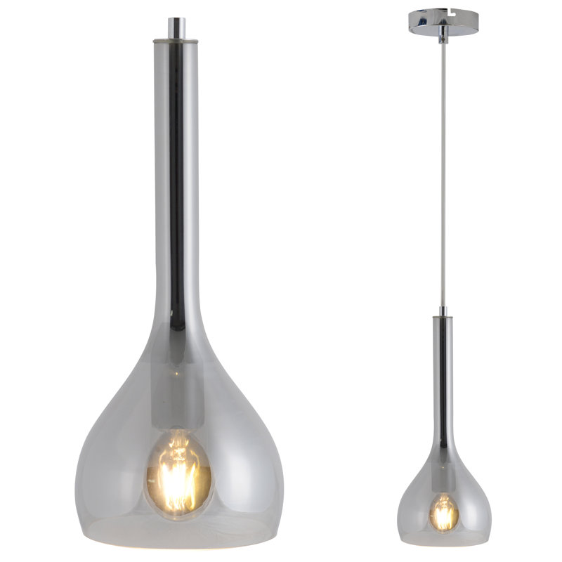 Piccadilly 1 - Light Anthracite Teardrop Pendant