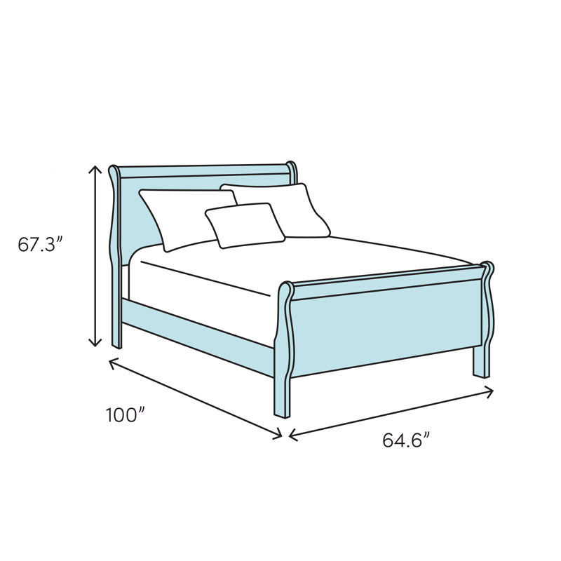 Upholstered Bed, Cream, Queen