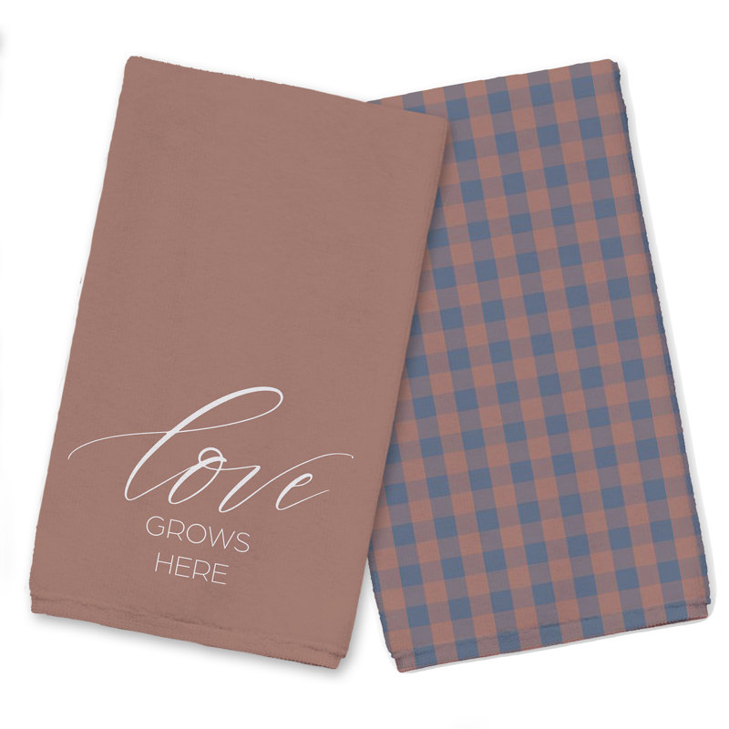 Cotton Plaid Tea Towel Kitchen Towel, Red