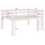 Lit mezzanine en bois avec échelle-1158495976