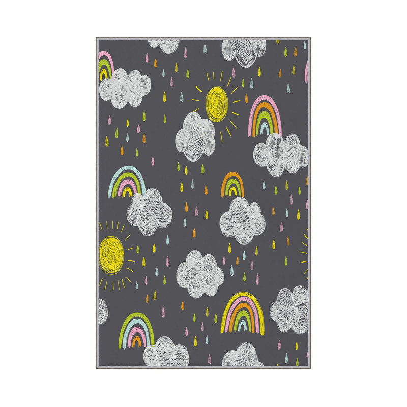Stylish Woven Carpet 5.9 x 9.2 Feet, 100% Polyester, Antibacterial, Non-Slip Underside | 3D Digital Printing, Machine Washable (30-40°C) | Perfect for Living Rooms, Bedrooms & High-Traffic Areas, Durable & Easy Care