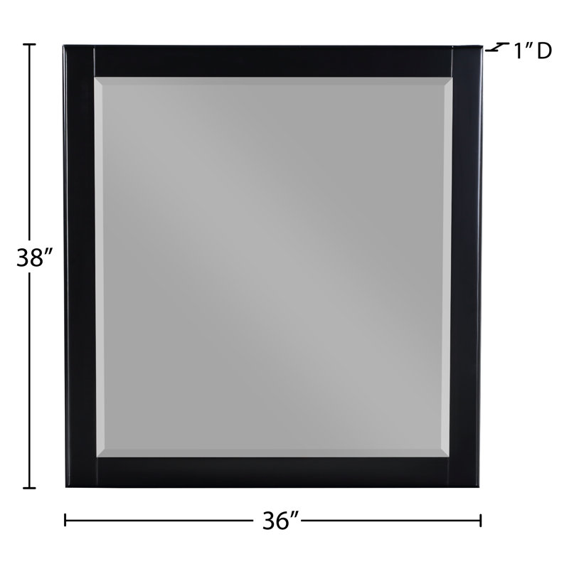 Miroir d'appoint Jedu, Noir