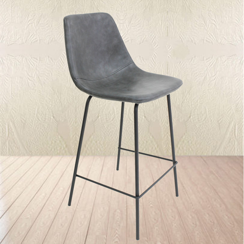 Tabouret de comptoir 25,5 po Nunley, Gris