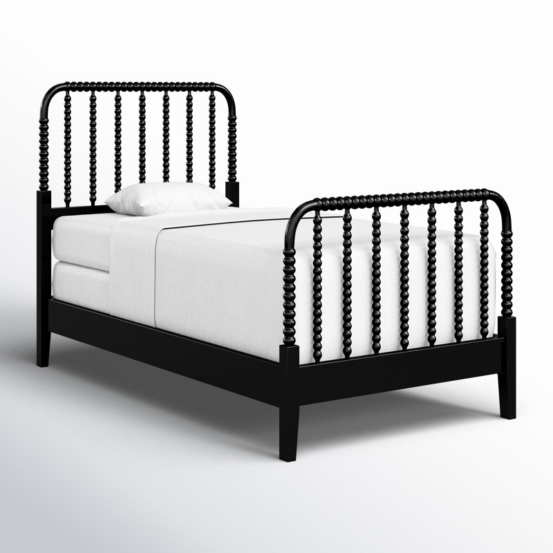 Lind Island Spindle Bed, Black, Twin
