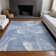 Premium Machine Washable Prisco Blue Rug