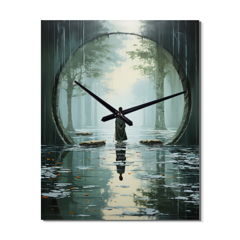 Horloge murale Hinduisim Divine Journey I - Hindouisme surdimensionné, H 32 po x l 24 po x P 1 po