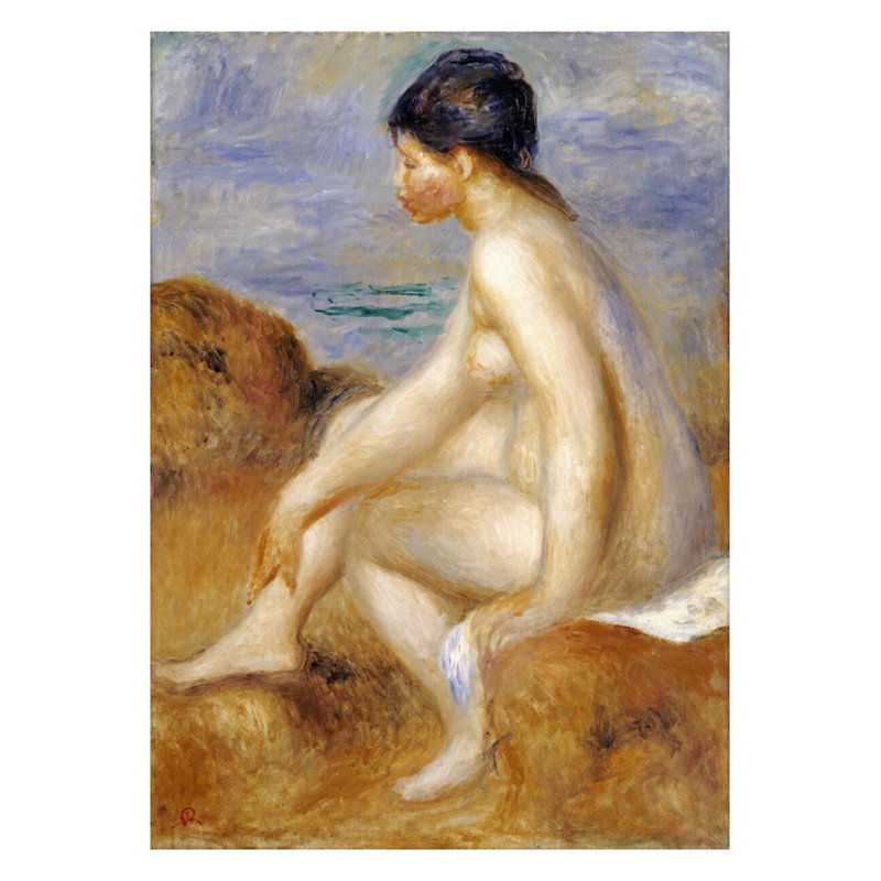 «Bather» par Pierre-Auguste Renoir - Estampe numérique, H 28 po x l 22 po