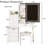 31" Slim Vanity – Sliding LED Mirror Reveals 2 Hidden Cubbies, 9 Total Spaces, 2 AC + USB-C Power Hub, PU-Cushion Stool, Scratch-Proof White Finish