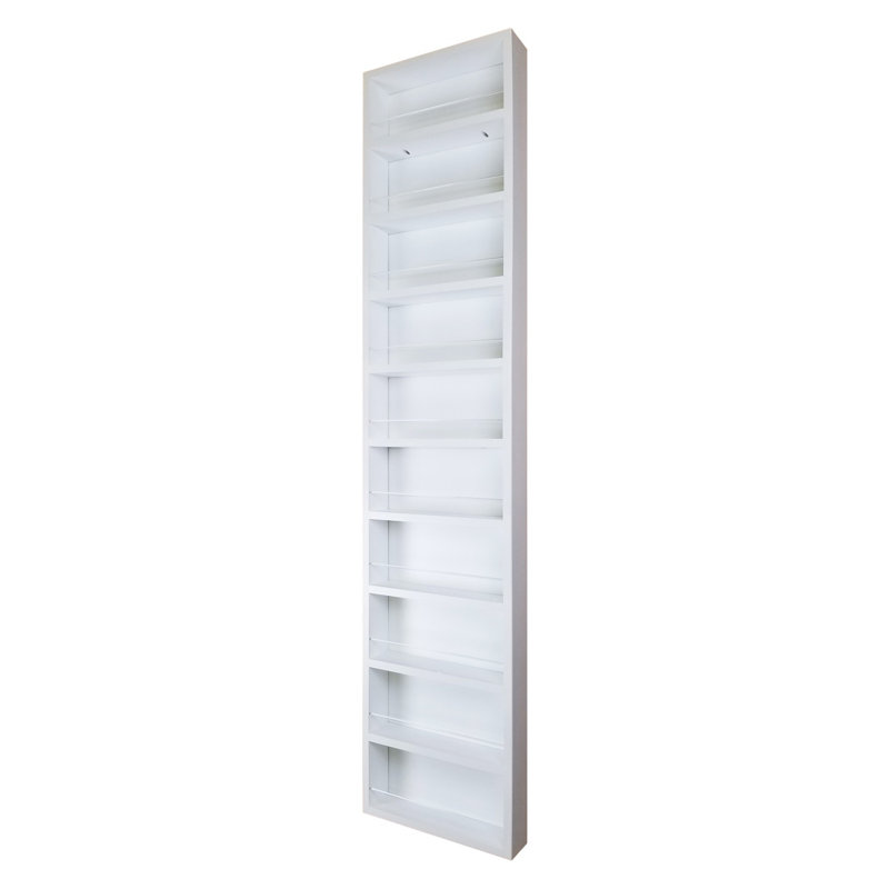 Mitchell Wall Spice Rack, White Enamel