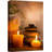Zen Stones "Tranquil Massage Spa With Warm Burning Candle Artwork, Warm Relaxing Vertical Bathroom Wall Pictures, Large Framed Canvas Giclee Print Wall Art"-56324662-124834246