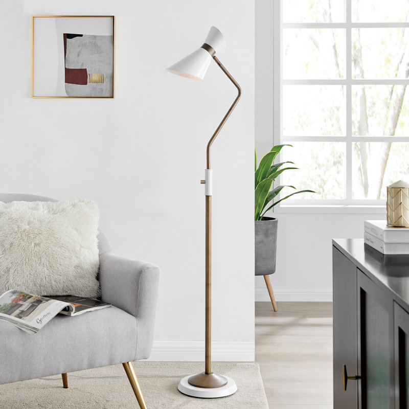 Battell 60'' Task Floor Lamp, White