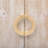 Sophisticated Sideboard With Embossed Texture, Round Handles And Built-in Circular Pattern-94396457