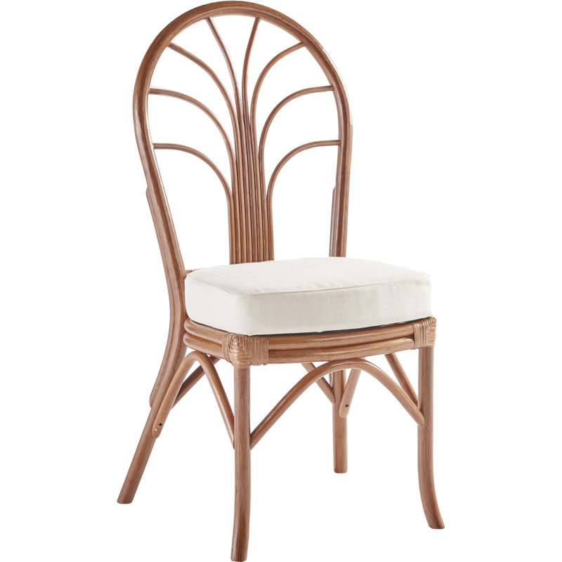 Chaise de patio avec coussin Abeer, Tissage uni Sunbrella® palette Cayenne