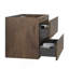 Alice-24W-105, armoire murale SANS lavabo, couleur noyer, avec deux tiroirs, pré-assemblée-608638084