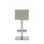 Chaise de bar 32 po en acier inoxydable argenté avec repose-pieds-817719015