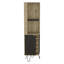 Armoire de bar Audra, six tablettes avec porte