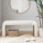 Waterfall Bench, Upholstered Bench