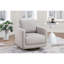 Fauteuil d'appoint pivotant en tissu Boucle-207165184