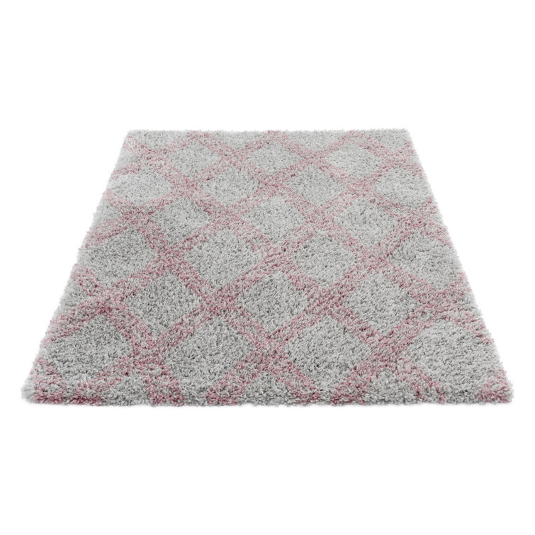 Geometric Shag Area Rug