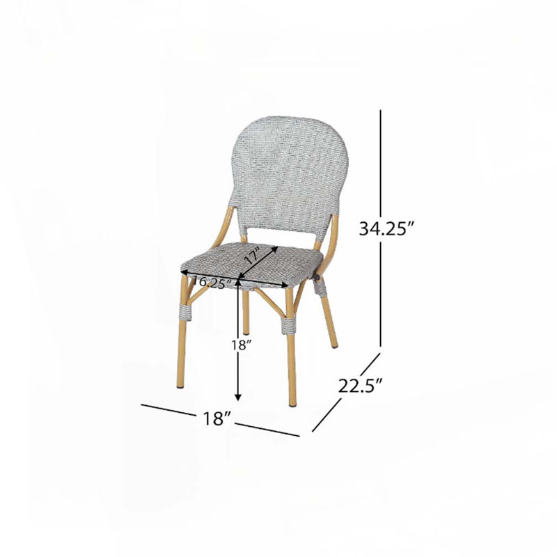 Tabourets de bar en rotin PE