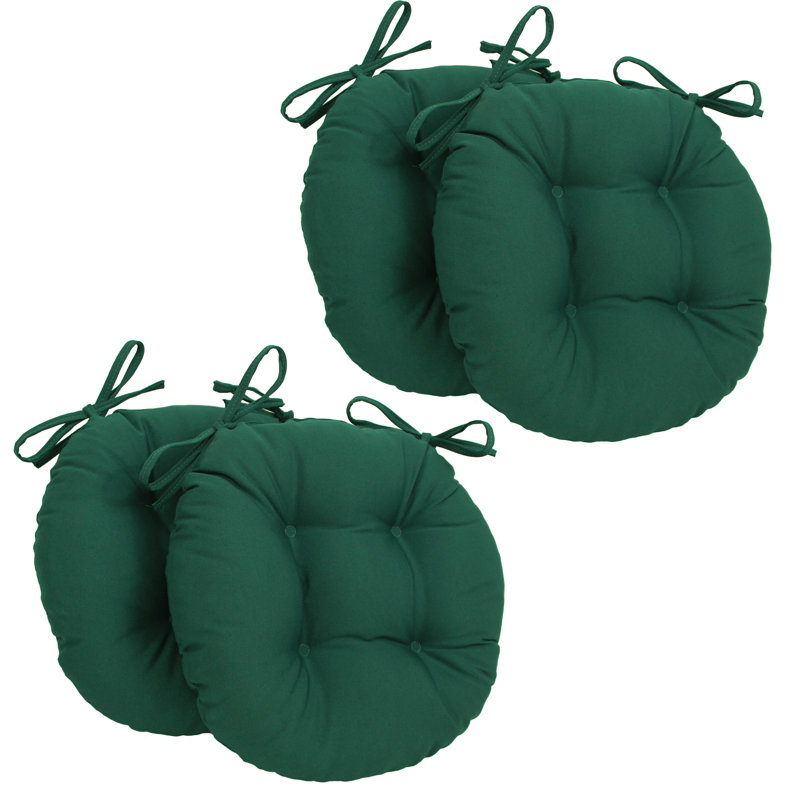 Outdoor 3.5'' Seat Cushion, Forrest Green Velvet