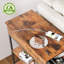 Table de bout Reggis de 24 po avec prises de courant et port USB, table d'appoint avec tiroir et 2 tablettes, table d'appoint Farmhouse pour petits espaces, table de bout avec tiroir pour le salon, la chambre à coucher-1487747540