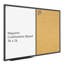 Combinaison de tableau blanc et tableau blanc, tableau blanc magnétique 36 x 24, tableau mural noir en aluminium pour bureau et école avec 10 punaises