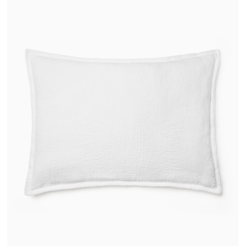 Sabino Cotton Pillow Sham, Oyster, Euro