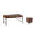 Wycombe 2 Piece Rectangular Writing Desk Office Set