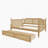 Rattan Daybed with 2 Drawers for Limited Space-2104398576-2104398572