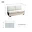 Canapé modulaire 3 pièces Ancell-34458345