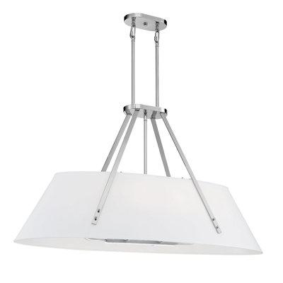 Luminaire suspendu linéaire à 6 lumières pour îlot de cuisine Hamal