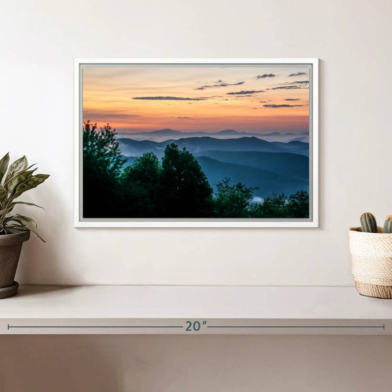 Blue Ridge, Cadre flottant blanc, 13 po x 9 po
