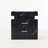 Black Glossy Marble Pattern Contemporary Nightstand