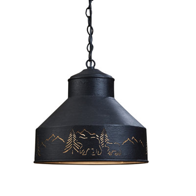 Luminaire suspendu conique à 1 lumière Millgrove