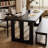 Black Rectangular Solid Wood desks-2081405700