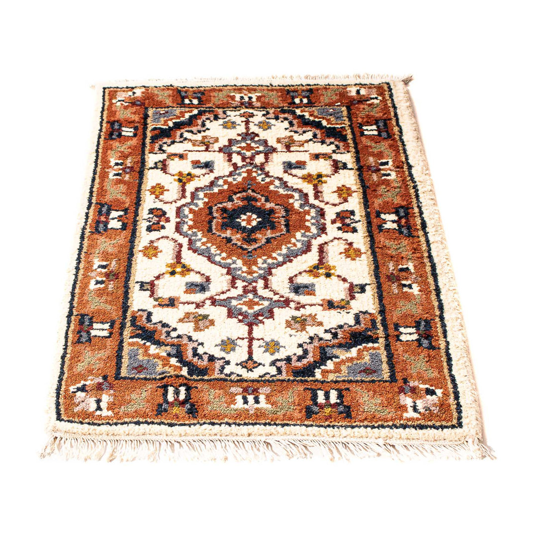 Handgeknüpfter Orientteppich - Bidjar - Indus - 90 X 60 Cm - Beige