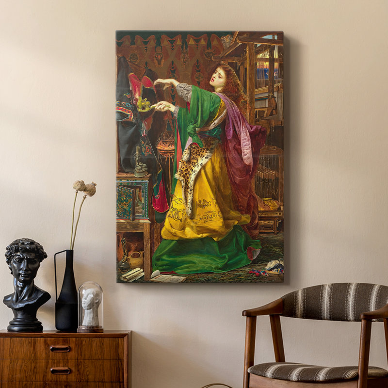 Morgan le Fay - toile tendue par Frederick Sandys, 18 x 27