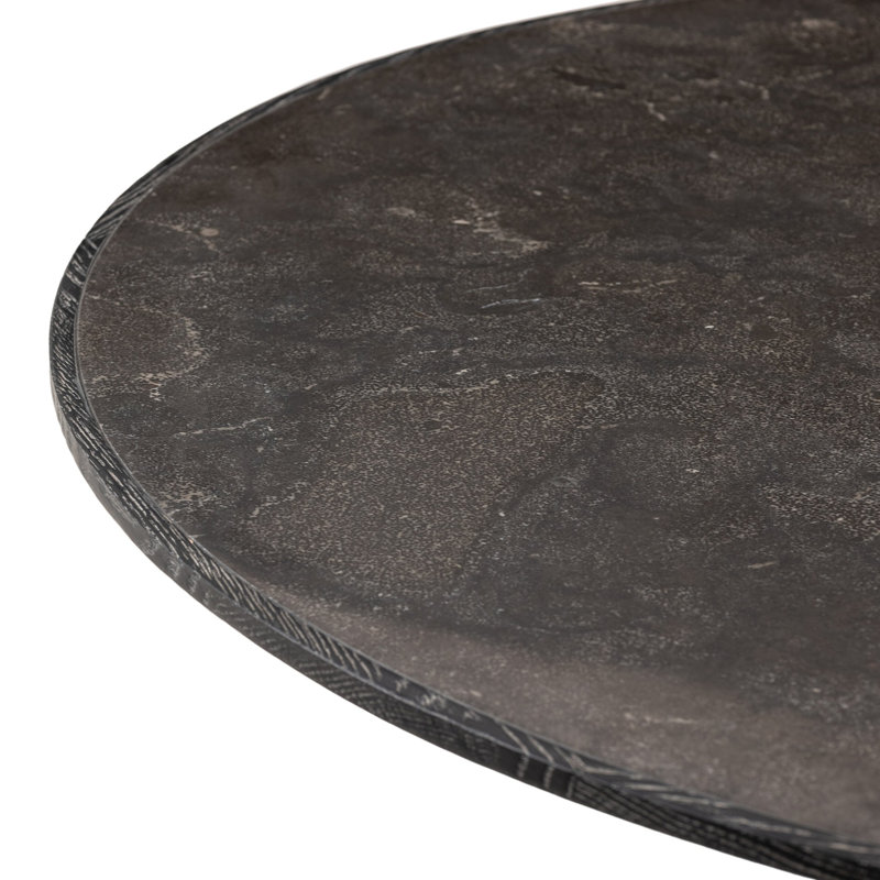 Skye Round Dining Table, Bluestone/Washed Black