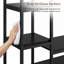 Étagère de rangement de 120 cm de large avec 6 tablettes et tringle.-1295766285